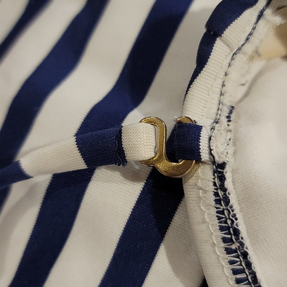 Mossimo Navy and White Striped Halter Tankini - Picture 5 of 5